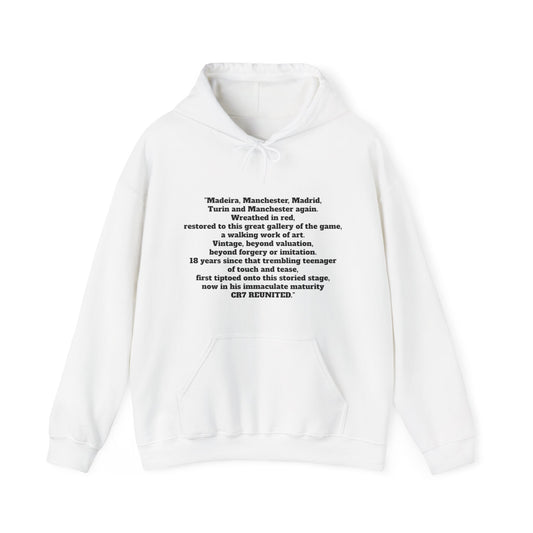Cristiano Ronaldo White Hooded Sweatshirt
