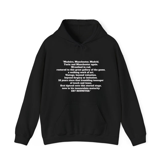Cristiano Ronaldo Black Hooded Sweatshirt