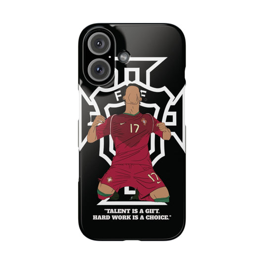 Cristiano Ronaldo Black Phone Case